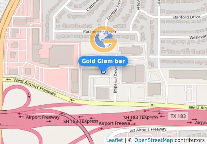 Gold Glam bar