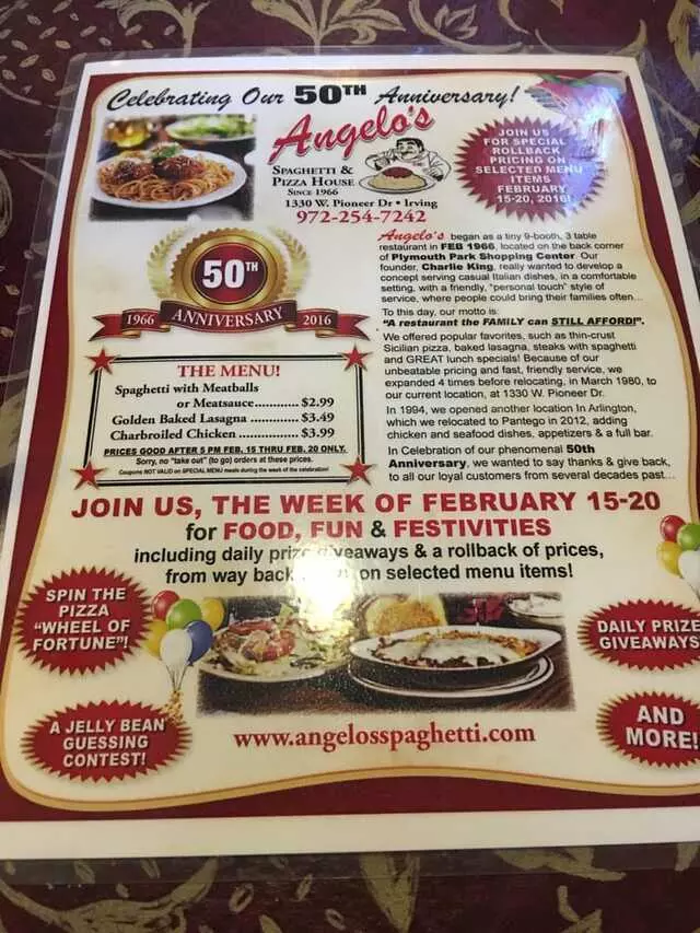 Angelo’s Spaghetti & Pizza House