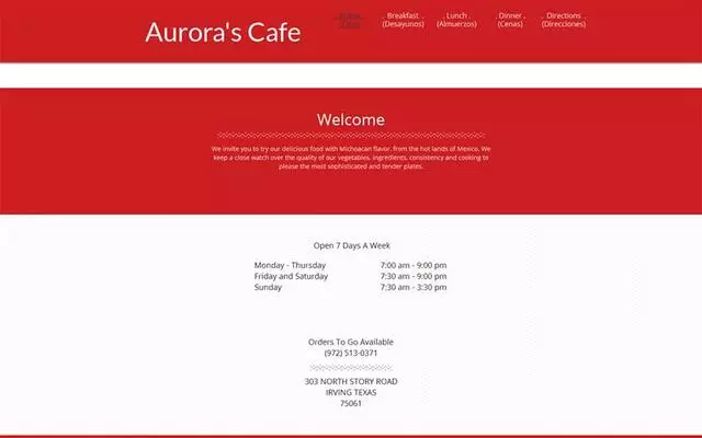 Aurora’s Cafe