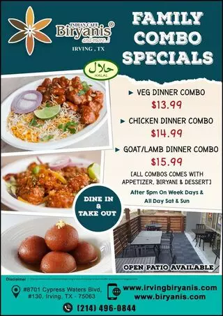 Biryanis And More